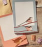 Long Tailed Tit and Wren Mini Writing Paper Set - Image 3