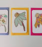 Handmade Flower Collage Notecard - Eco Friendly Flat Card (A6) Yellow - Image 4