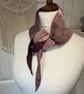 Dusty Pink 120cms Neckerchief Scarf Neck warmer Handknitted
