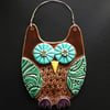 Brown Owl ceramic hanging decoration 