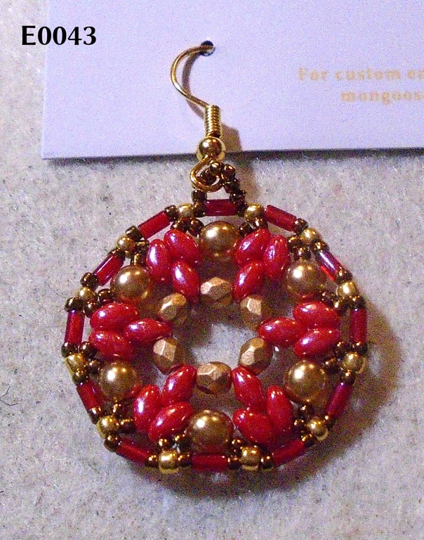 1920s-style bead earrings (customisable)