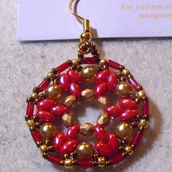 1920s-style bead earrings (customisable)