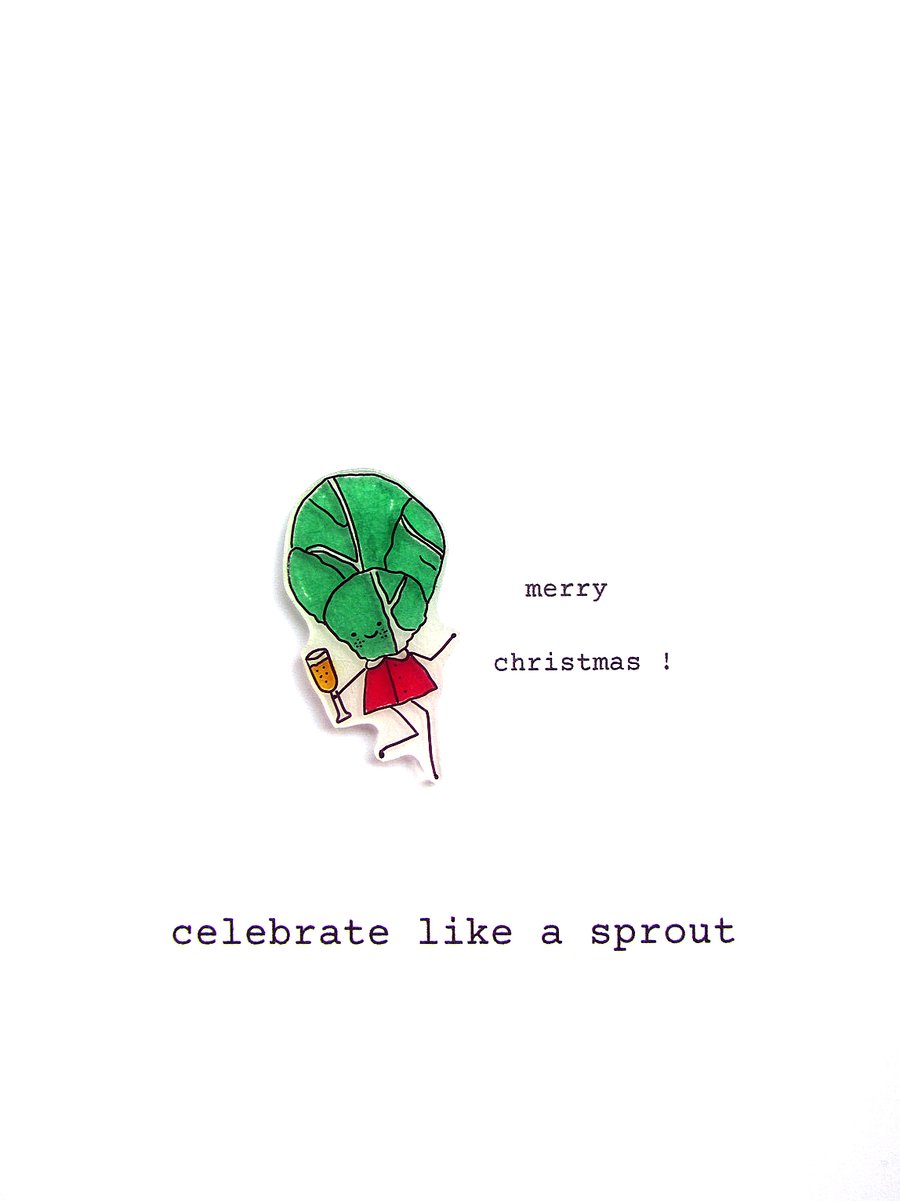 christmas card - celebrate like a sprout 