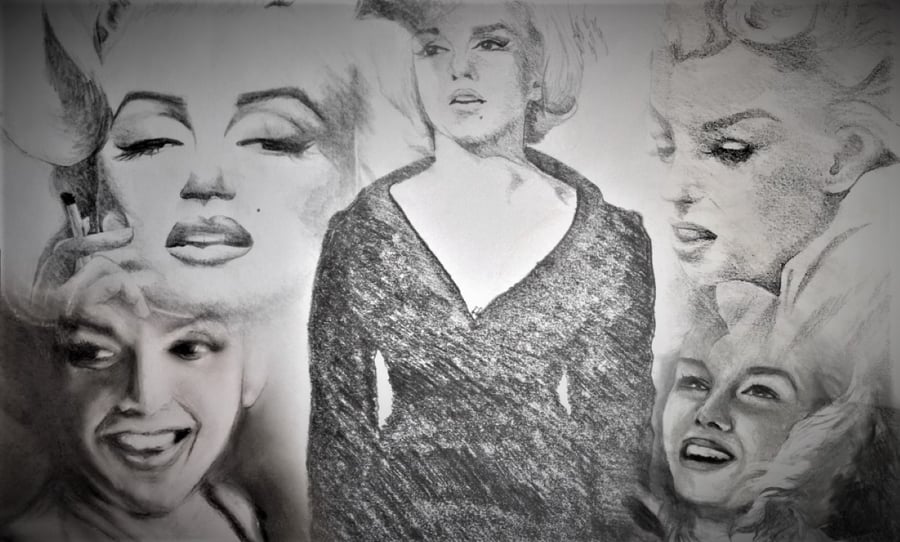 Black and White Marilyn Montage