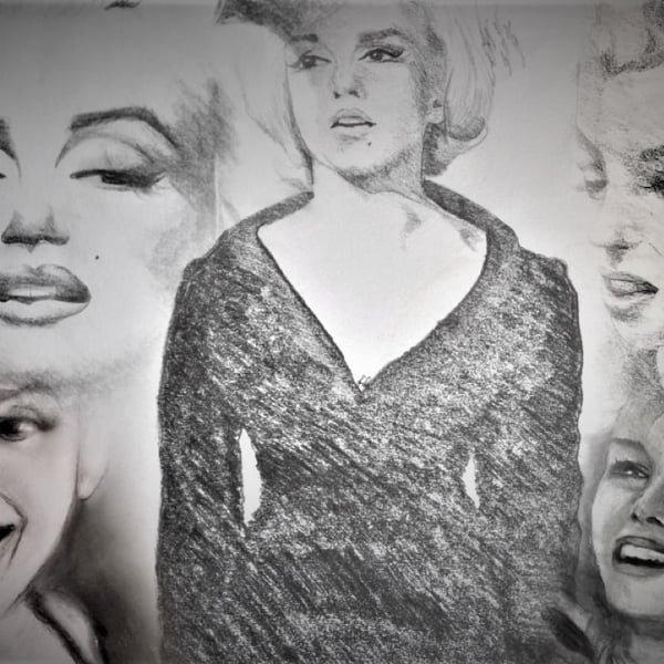 Black and White Marilyn Montage