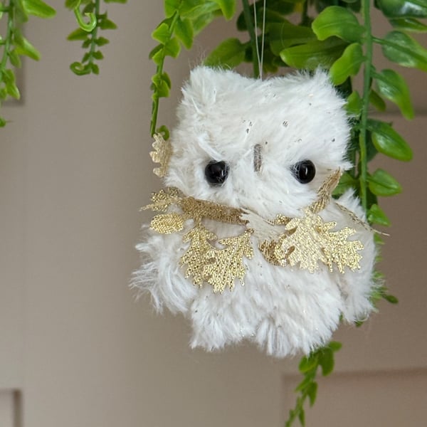 Mini Plush Oak & Acorn Owl Art Doll