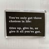 Go Hard Or Go Home Motivational Aspitational Just Do Training It Fridge Magnet