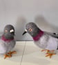 A wool felted gentle pigeon - Image 6