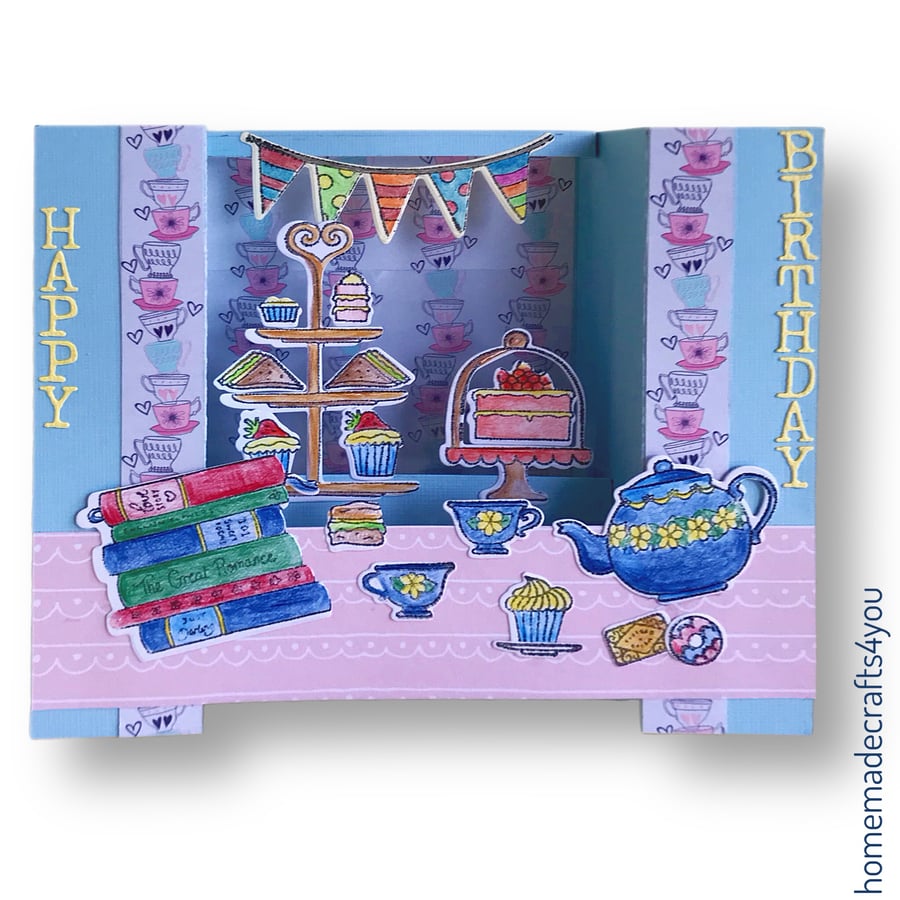 3D Tea Party Card