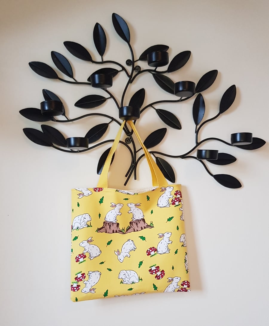  Easter bunnies bag; yellow