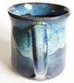 Blue Mug - Hand Thrown Stoneware Ceramic Mug - Image 4