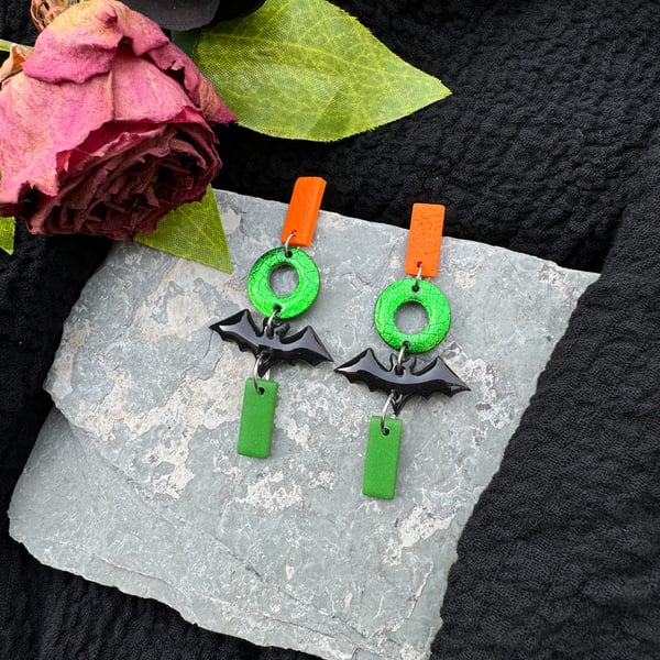 Bat & Riddler Earrings