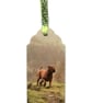 Handmade Dogue de Bordeaux Bookmark: Sturdy Dog Breed Bookmark with Ribbon