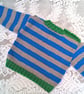 Baby's Hand Knitted Striped Sweater, Baby's Knitted Jumper, Gift Ideas for Baby - Image 7