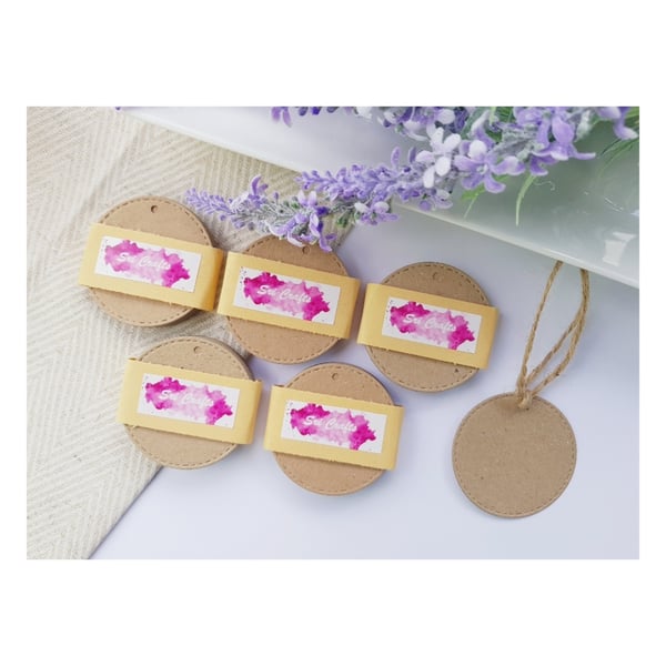 Pack of 20 Kraft Paper Gift Tags Label &  Free String