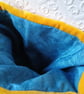 Luxury Christmas Stocking - Teal Bird of Paradise - upcycled and vintage fabrics - Image 8