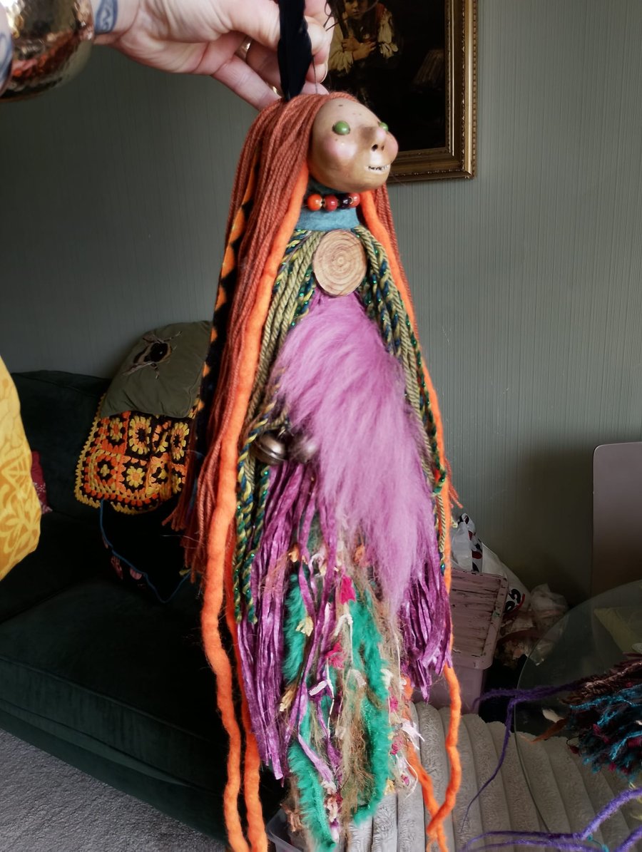 Spirit doll, witches ward,altar, shaman doll, witchcraft,poppet doll