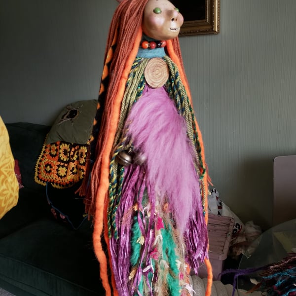 Spirit doll, witches ward,altar, shaman doll, witchcraft,poppet doll