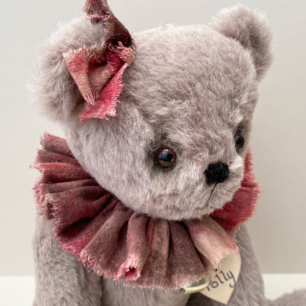 Alpaca mohair heirloom teddy, collectors large teddy bear by Bearlescent 