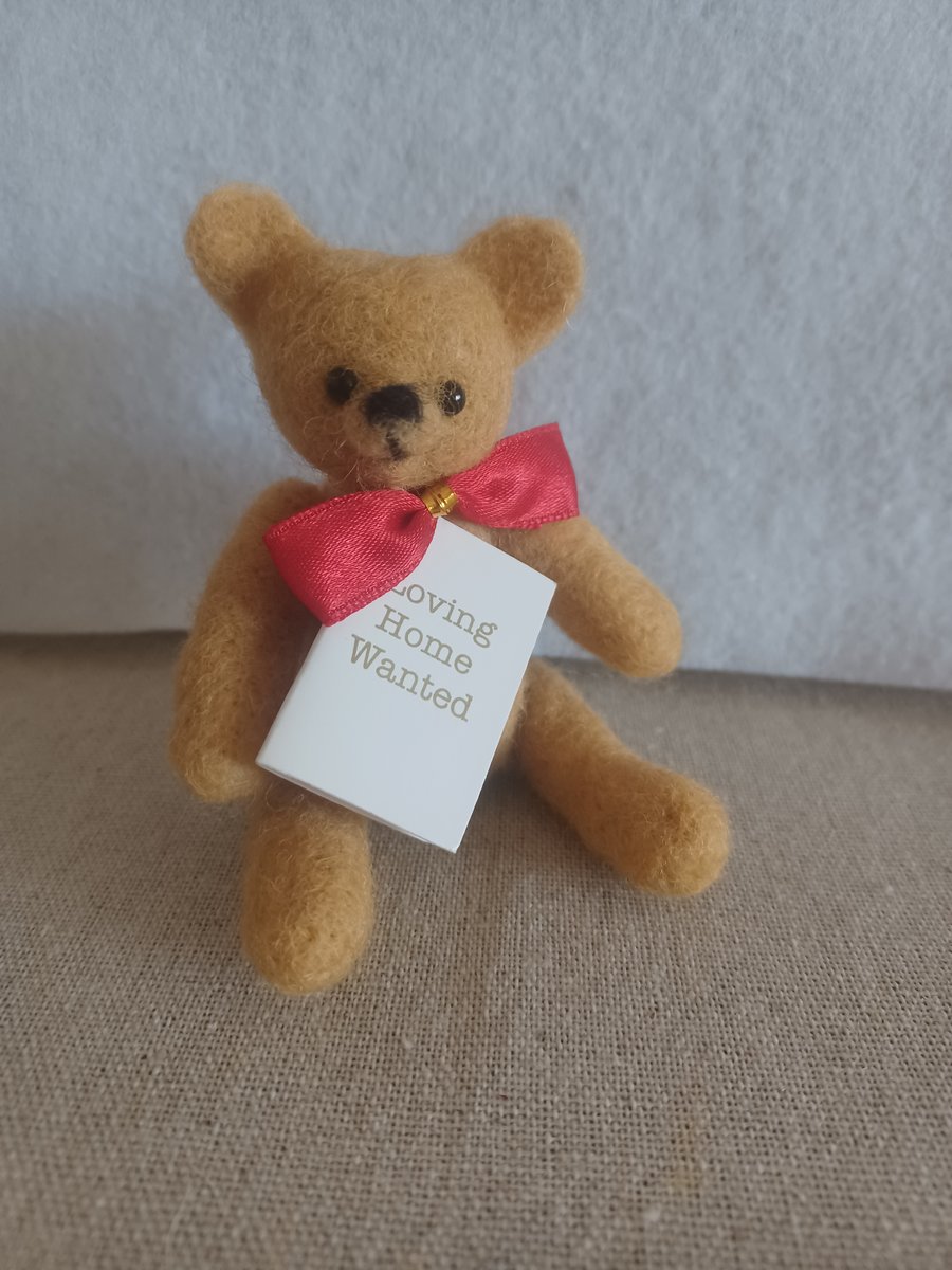 Needle Felted Jointed Bear