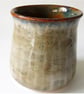 Green and Brown Patterned Glazed Mug - Hand Thrown Stoneware Ceramic Mug  - Image 3