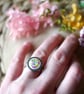 Adjustable Ring with Real Pressed Flowers - Hypoallergenic - Image 4