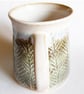 Grey Patterned Mug - Hand Thrown Stoneware Ceramic Mug - Image 4