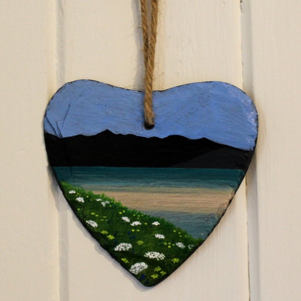 Small Slate Heart - Machair