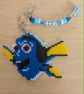Hama Bead Character Keyring 