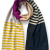 Striped and blocked Big Scarf