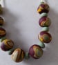 POLYMER CLAY AUTUMN COLOURED NECKLACE - FREE UK SHIPPING - Image 2