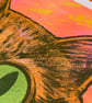 Tortoiseshell Cat, 4-colour risograph print - Image 2