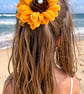 Sunflower Hair Clip Handmade From Pipe Cleaner Perfect for Beach Or Summer Gifts