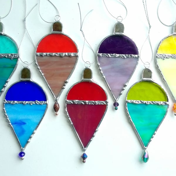 Stained Glass Christmas Decoration - Bauble
