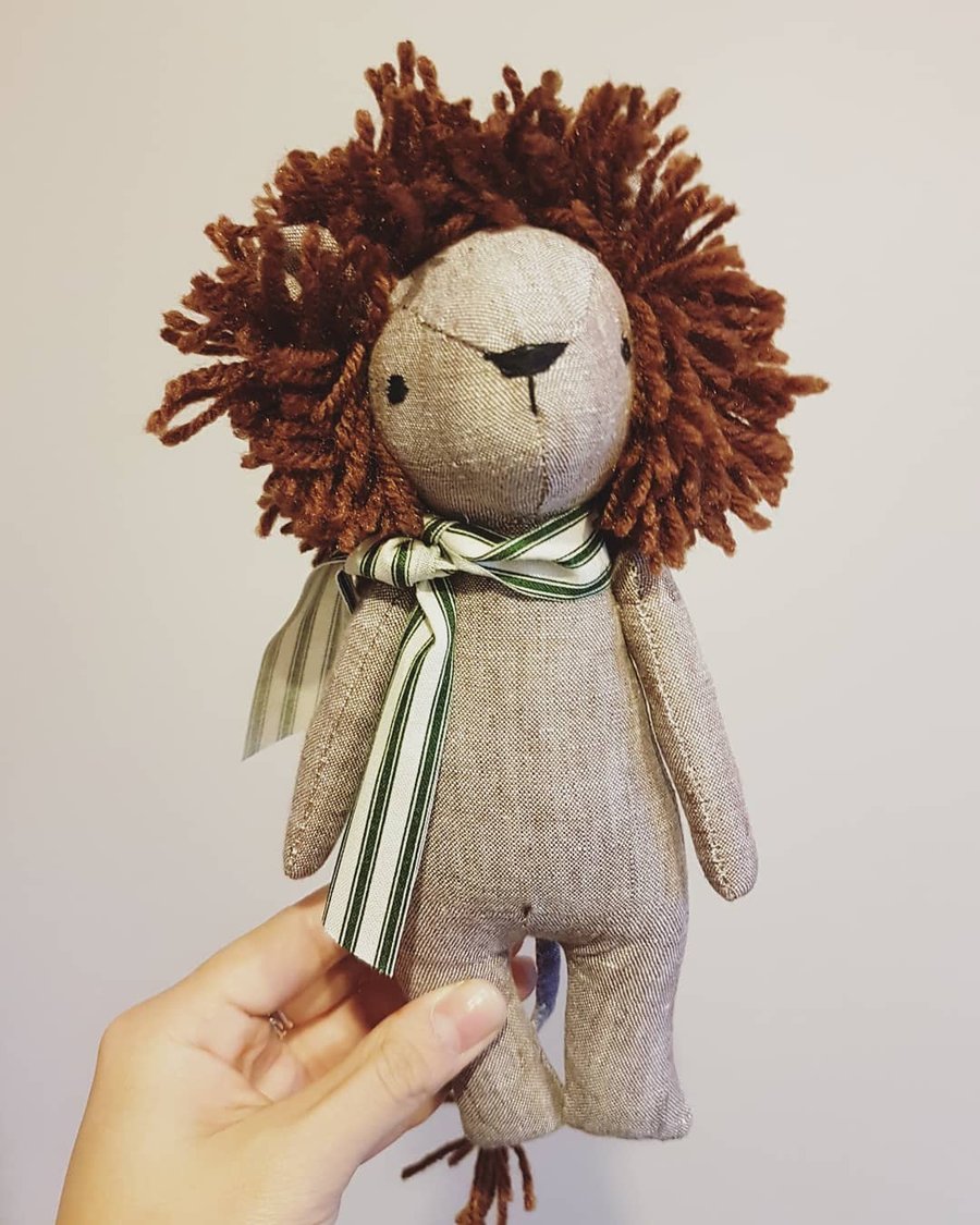 Lion, Soft Sculpture, Cecil