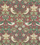 William Morris Water Resistant Tablecloths 100 x 145cm Strawberry Thief Crimson - Image 1