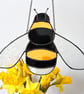 Stained Glass Bee - glass bumblebee, garden lover gift - Image 1