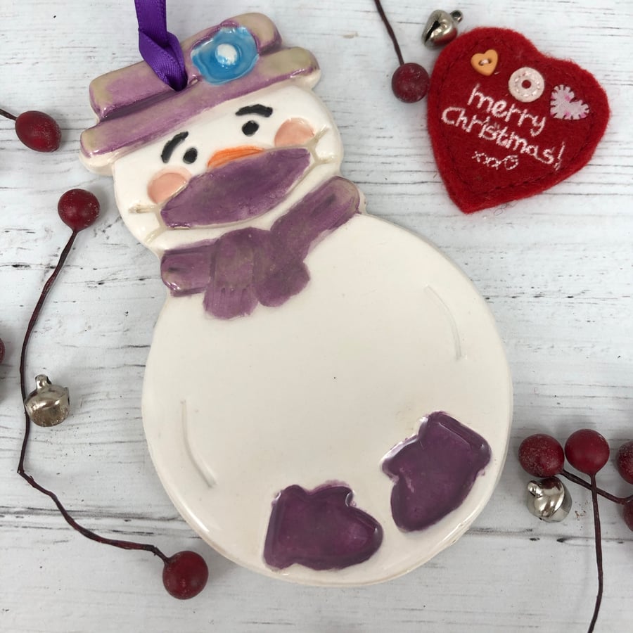 Ceramic Snowman