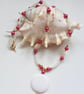 Designer Mother of Pearl,  Shell Pearl & Seed Bead  Necklace Gold Plated - Image 6