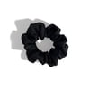 Black Satin Scrunchie - Large