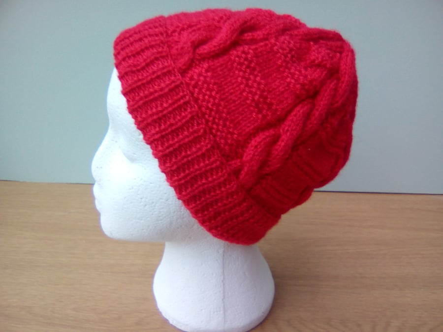 Red Pull on Hat