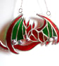  Fire Dragon Suncatcher Stained Glass Mythical - Image 4