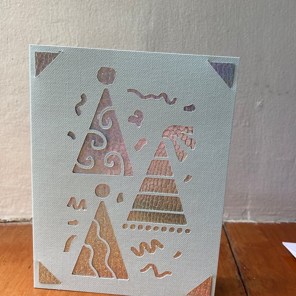 A Single Blank Birthday card