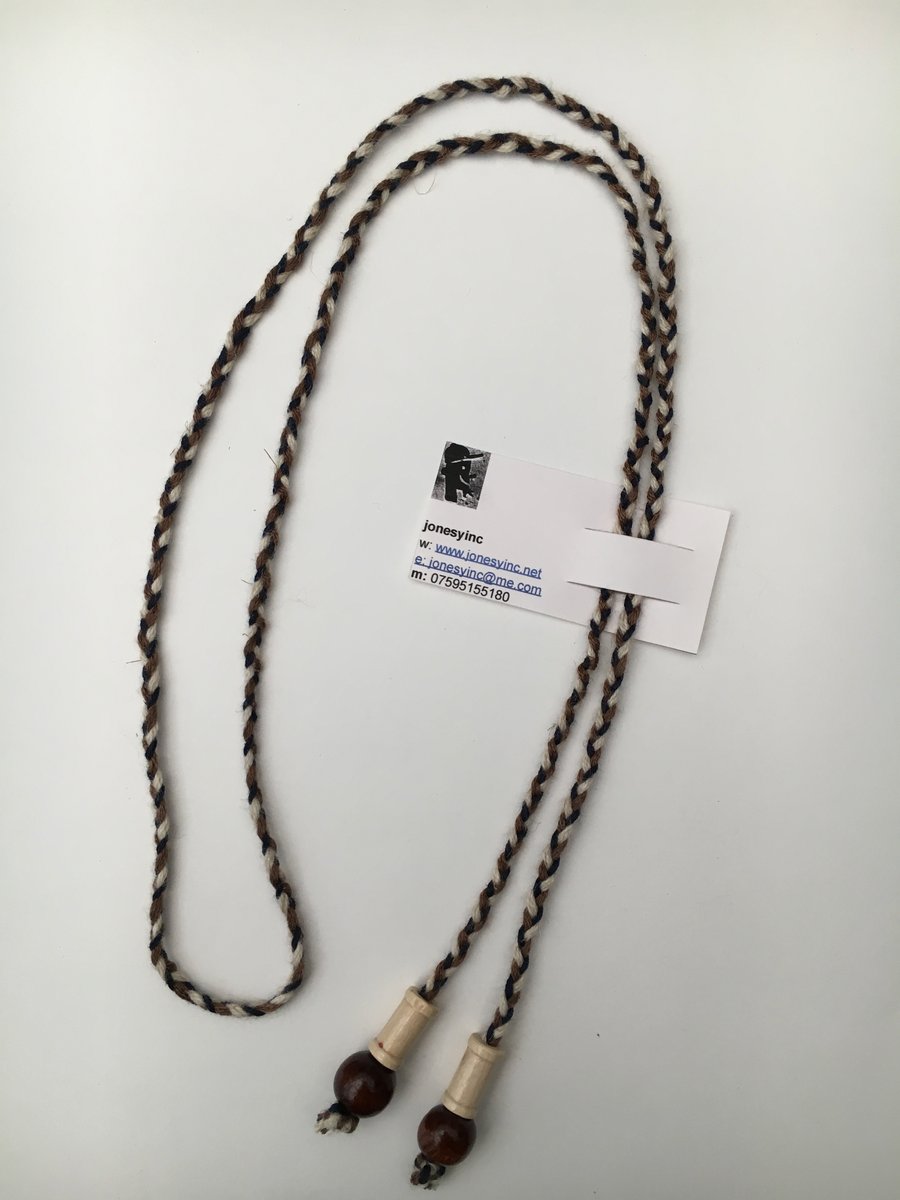 Hand-plaited wrap necklace (number 19)