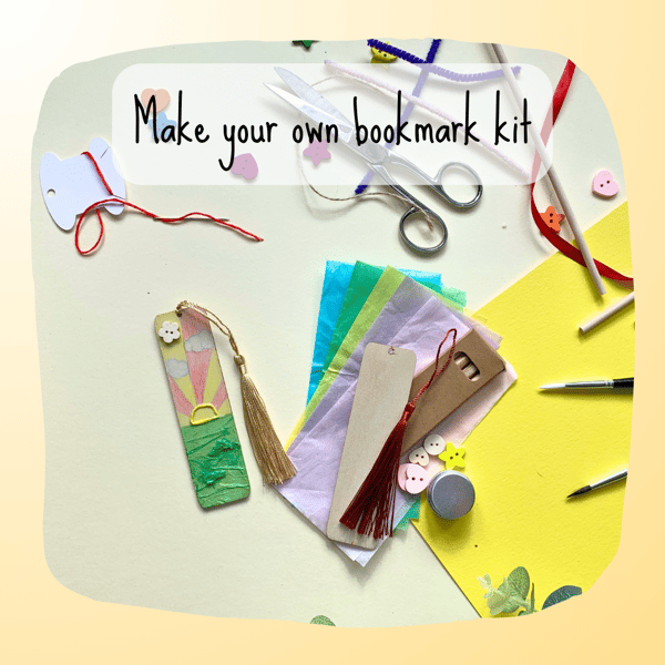 Make Your Own Bookmark Kit,  DIY Wooden Bookmark Kit,  Eco Friendly Crafts