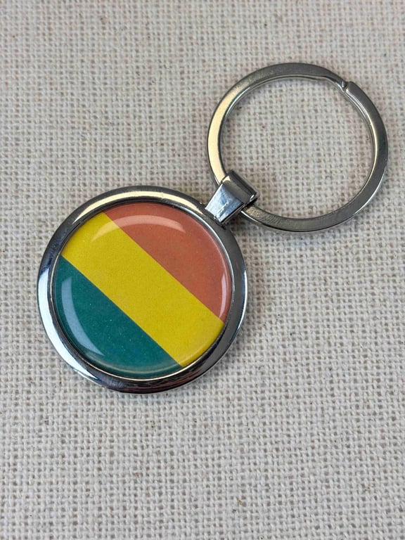 Bolivia Flag Keyring