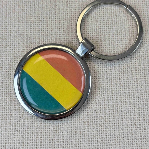 Bolivia Flag Keyring