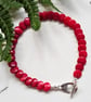 Eco Red Bamboo Coral Bracelet - Image 8