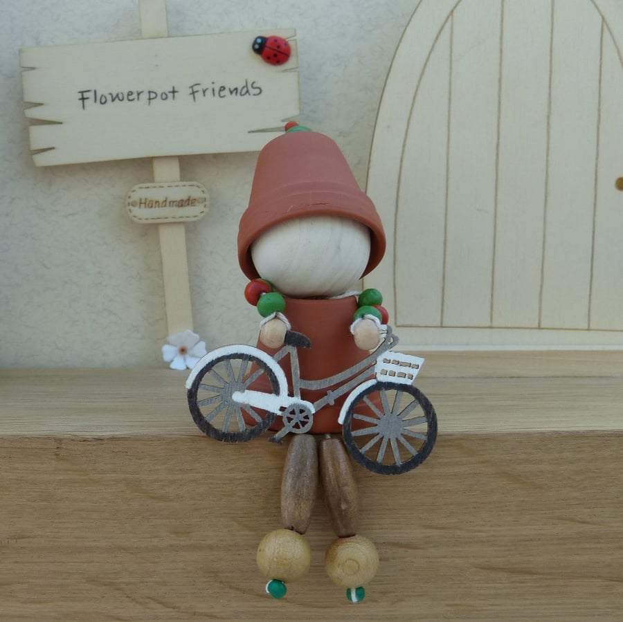 Flowerpot Friend - A Cycling Enthusiast