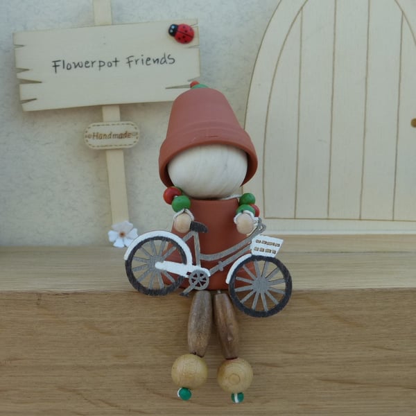 Flowerpot Friend - A Cycling Enthusiast